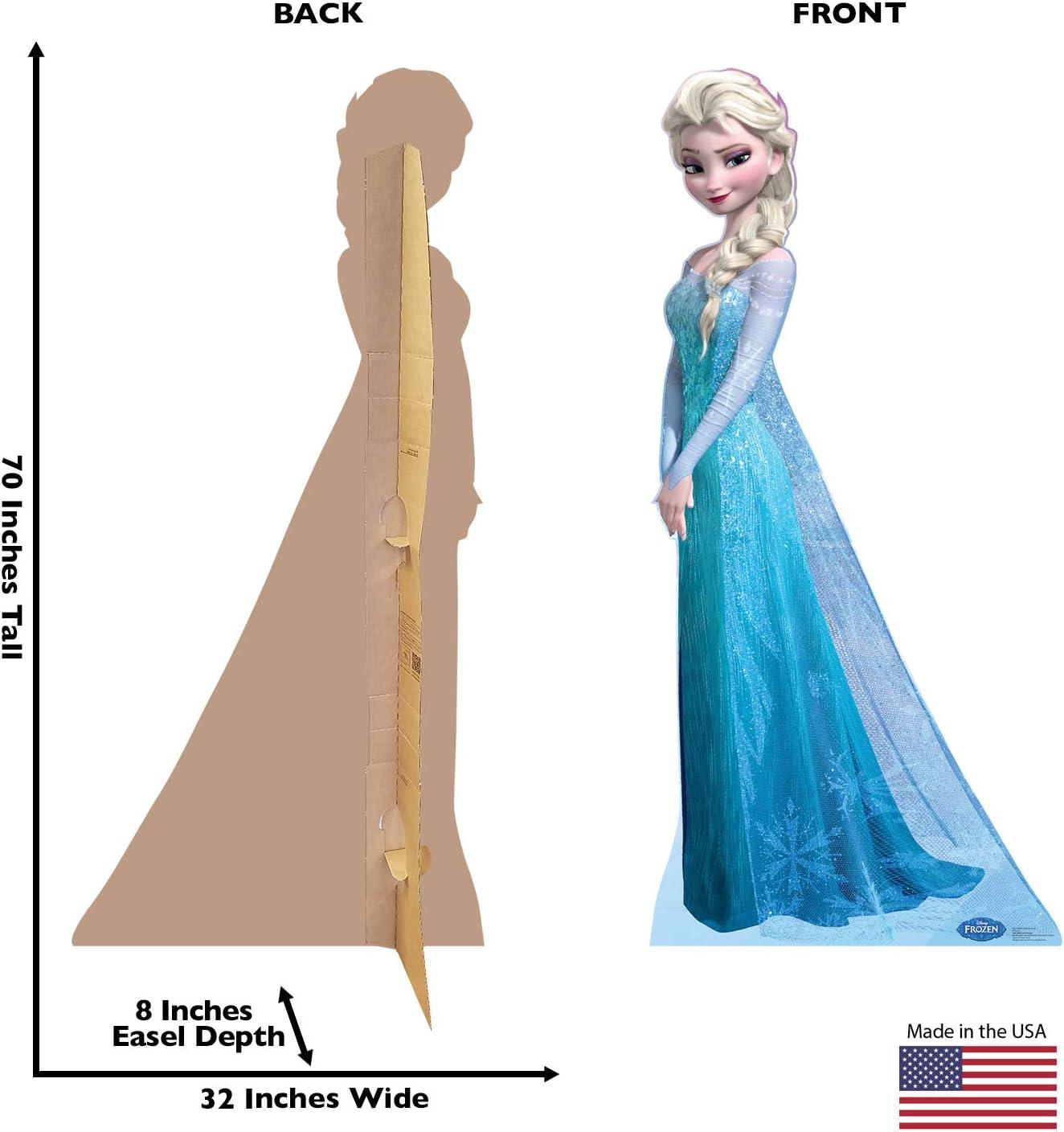 Life-Size Elsa Frozen Cardboard Standup with Blue Gown