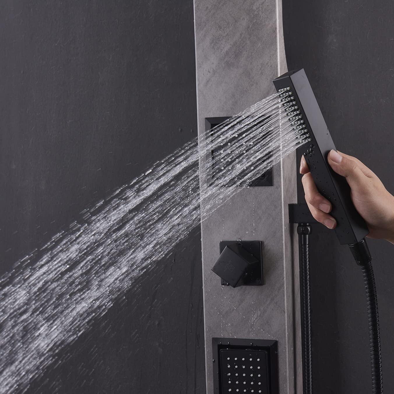 ANZZI Aura 39.37'' Shower Panel with Fixed Shower Head SP-AZ078GM