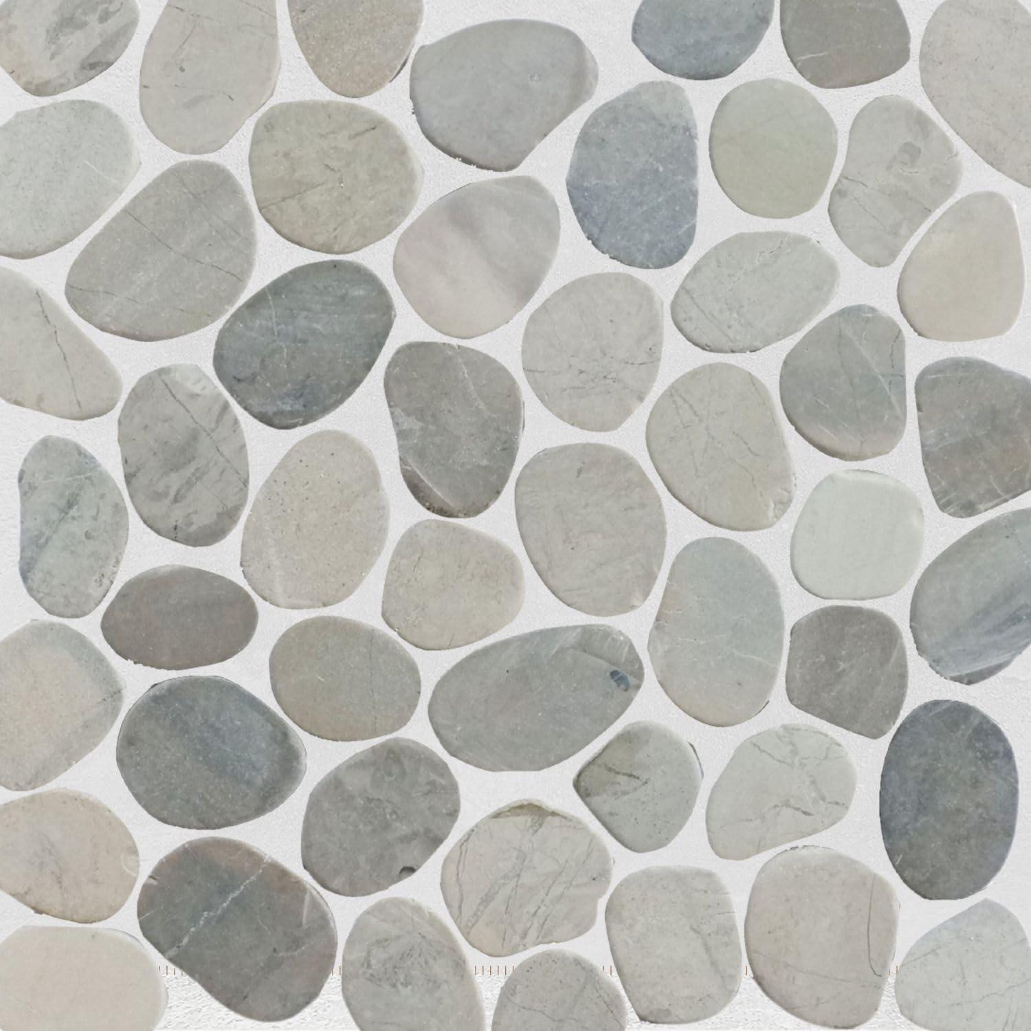 Hawaii 12" x 12" Natural Stone Pebbles Mosaic Wall & Floor Tile