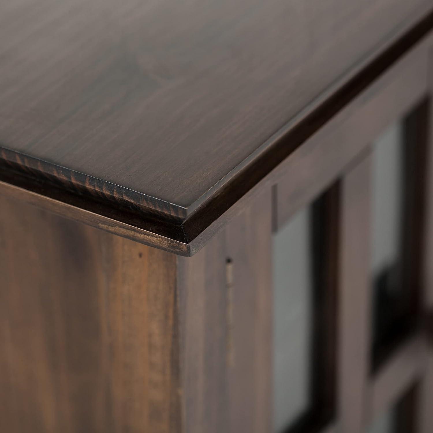 Simpli Home Artisan SOLID WOOD 72 inch TV Media Stand