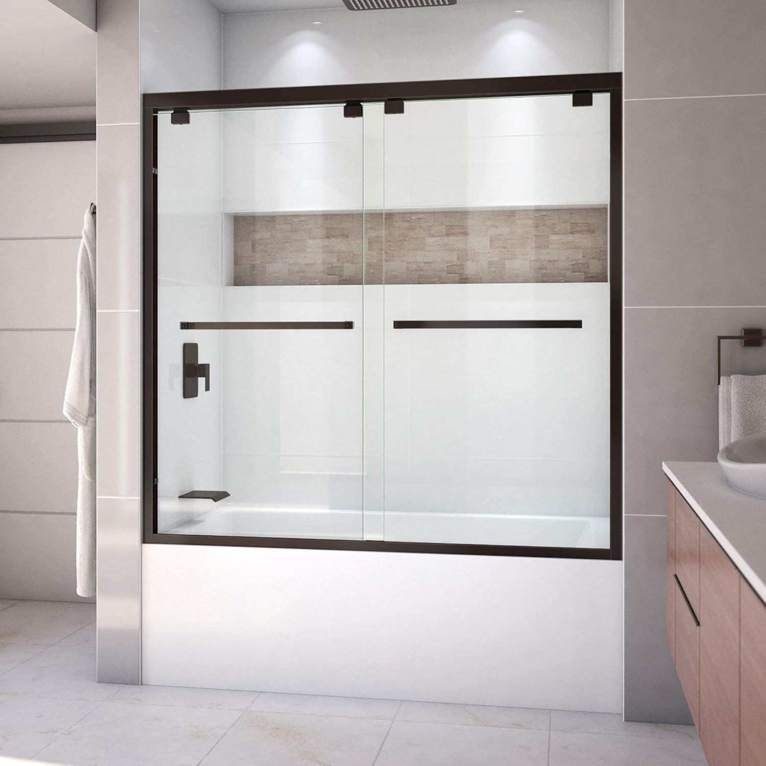 Encore 56" W x 58" H Semi-Frameless Tub Door with ClearMax Technology