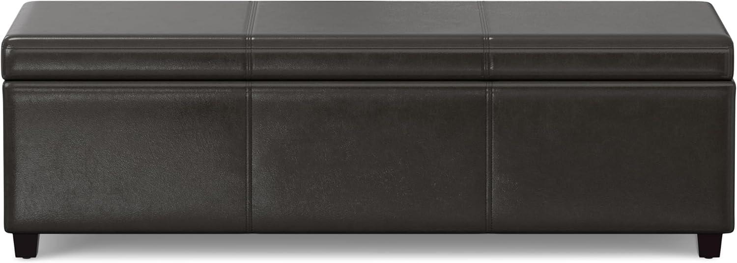 Avalon Faux Leather Upholstered Storage Bench