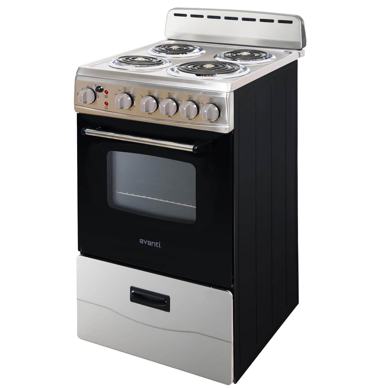 Avanti 20" Electric Range Oven with Framed Glass Door, in Stainless Steel (ERU200P3S)