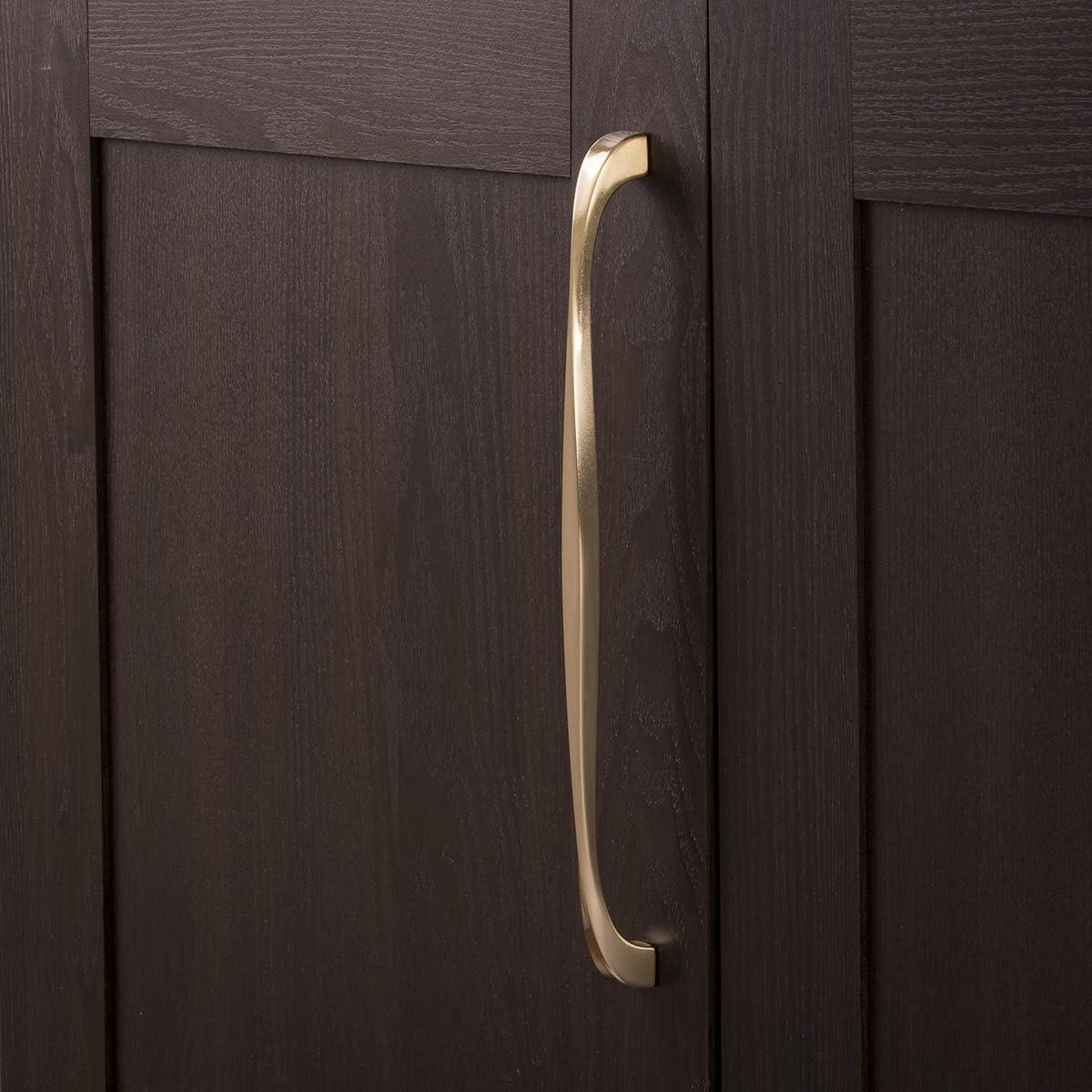 Twist Kitchen Cabinet Handles, Solid Core Drawer Pulls for Cabinet Doors, 12"