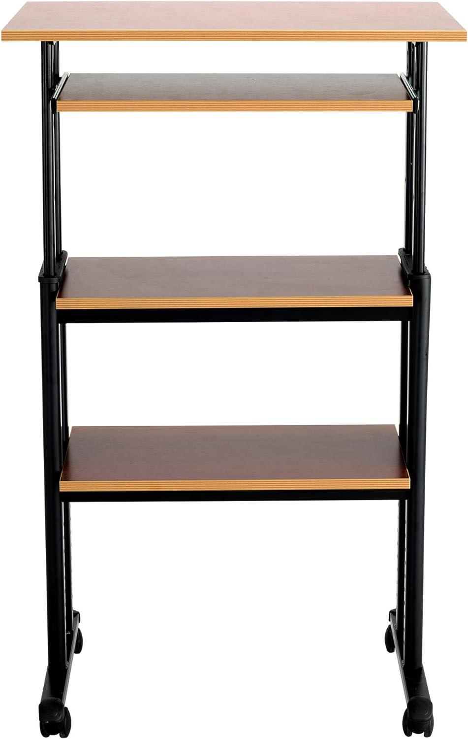 MUV Adjustable Stand-Up Workstation AV Cart