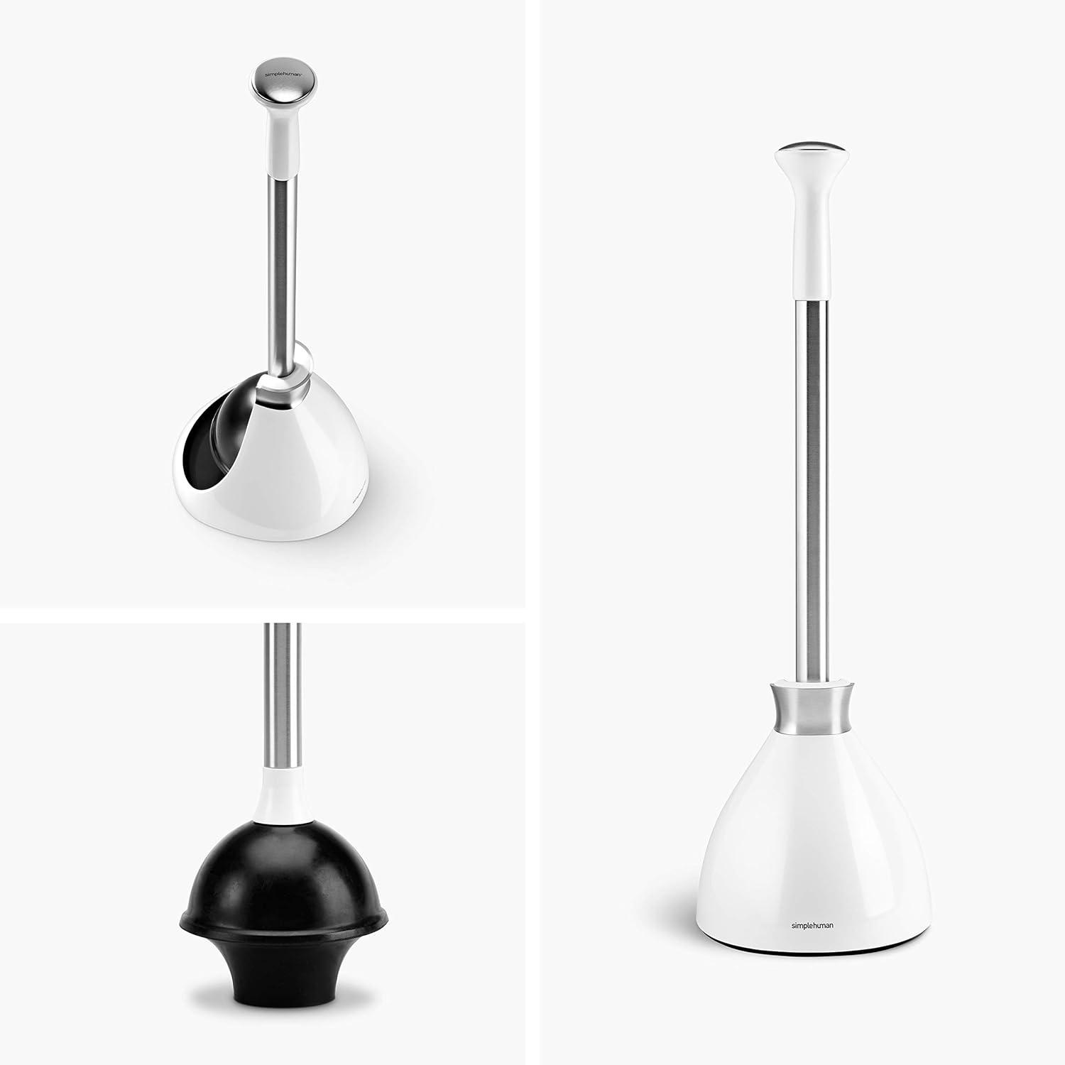 Simplehuman Toilet Plunger and Caddy Stainless Steel