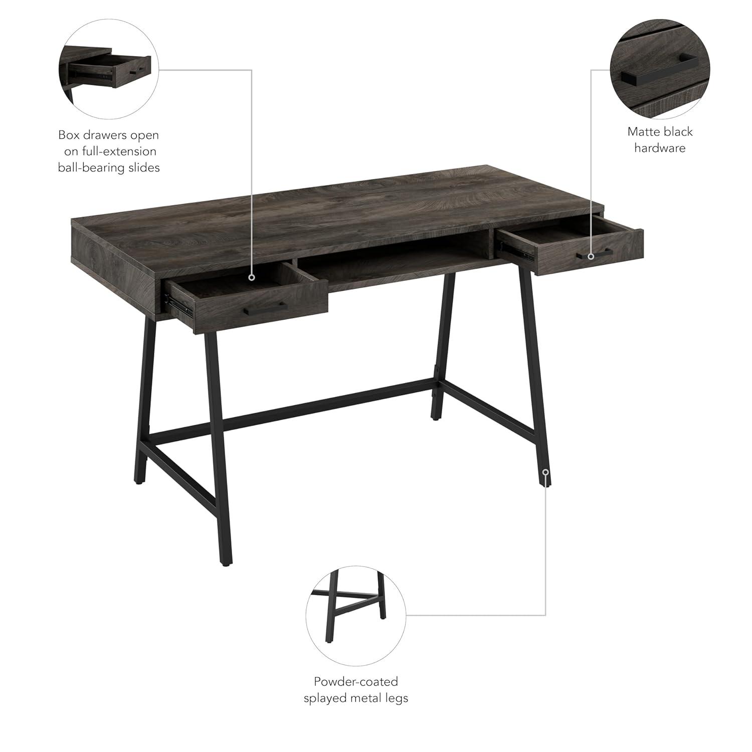 George Oliver Lachone Metal Base 54W Writing Desk