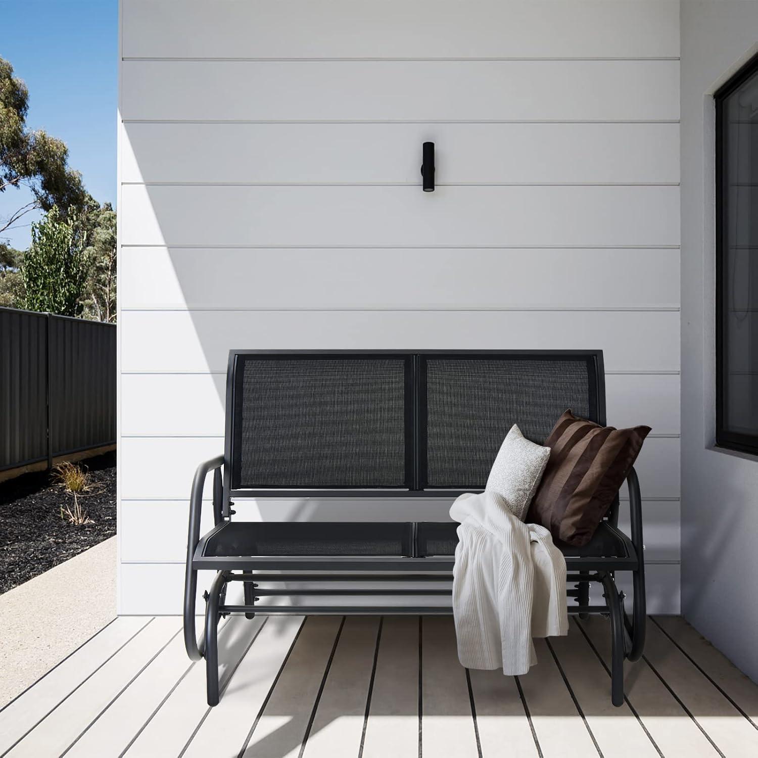 Lark Manor™ Annemaria Glider Metal Bench