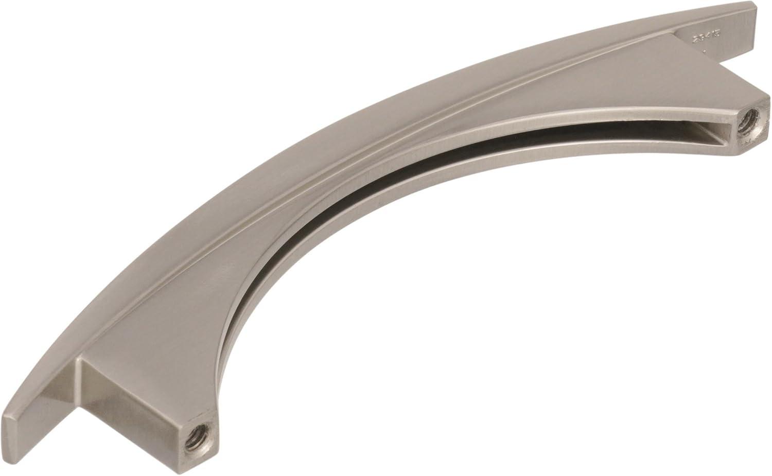 Satin Nickel 5.13" Modern Bar Cabinet Pull