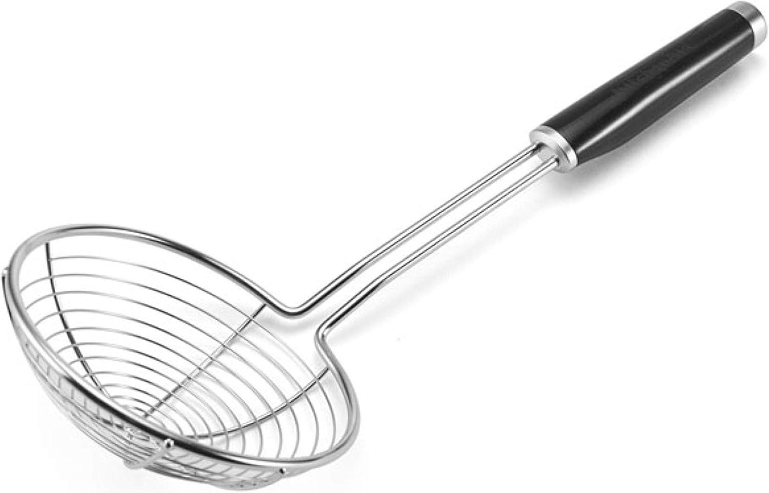 KitchenAid Black Stainless Steel Asian Strainer