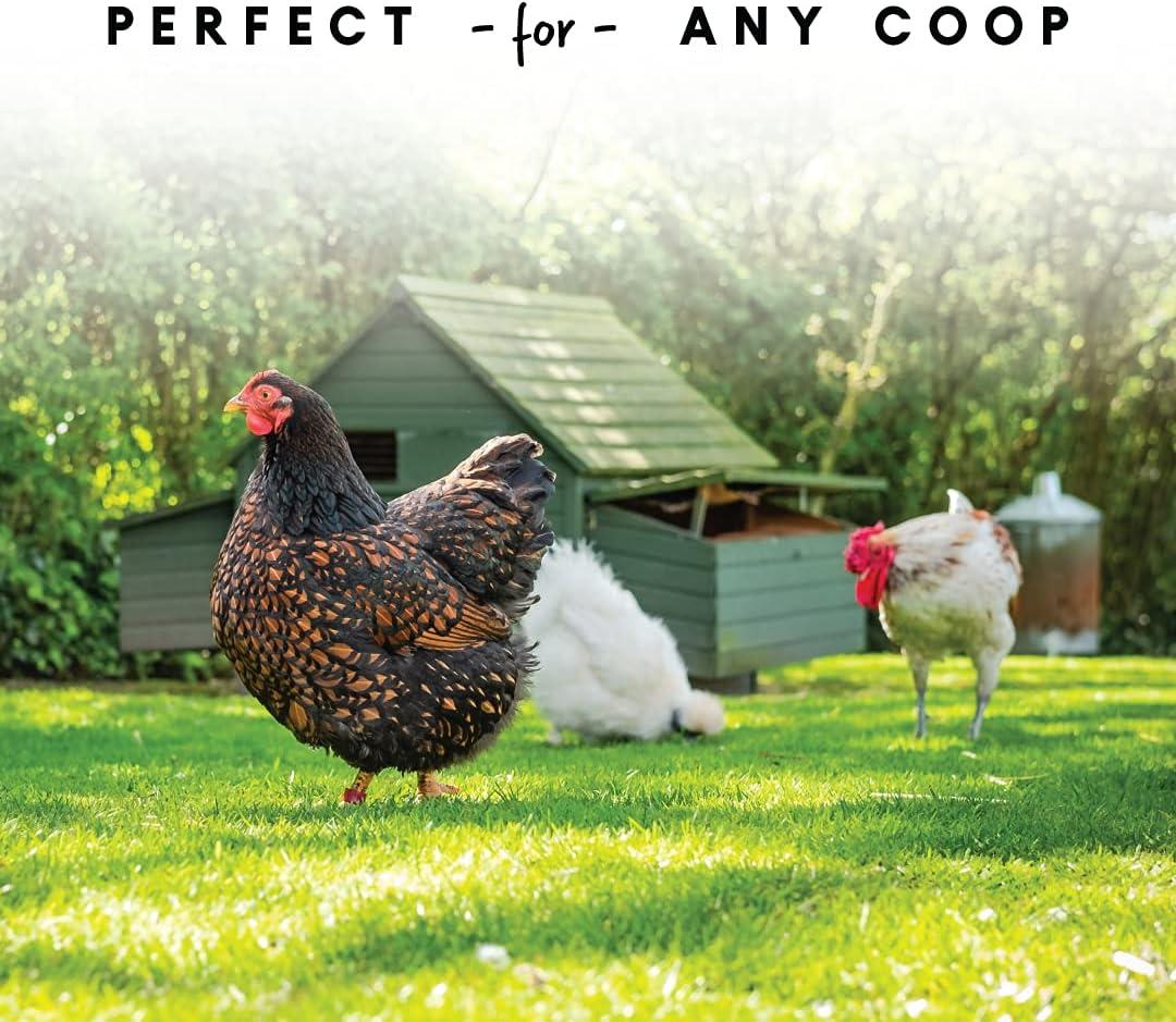 Harris Farms Free Range Hanging Poultry Feeder, Twist Lock Base, 10 lbs