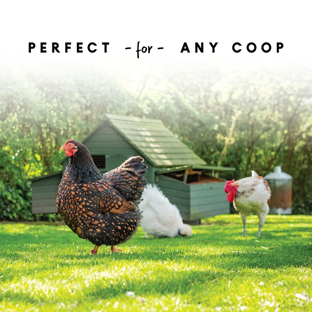 Harris Farms Free Range Hanging Poultry Feeder, Twist Lock Base, 10 lbs