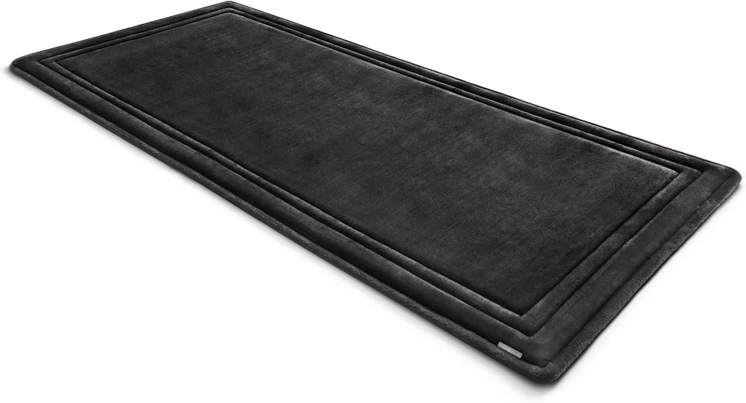 MICRODRY SoftLux Framed Memory Foam Bath Mat with Skid Resistant Base