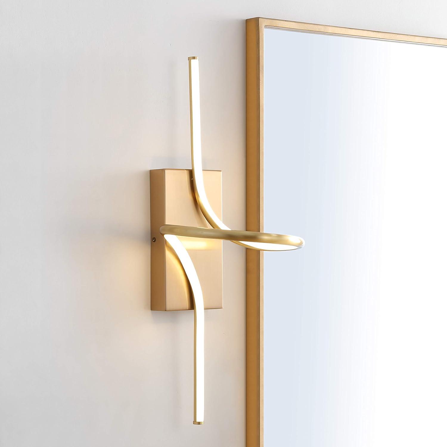 Sketch Minimalist Glam 23.5" Gold Integrated LED Vanity Sconce