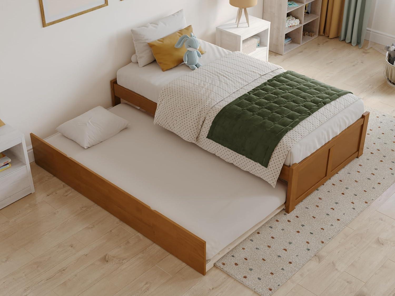 Solid Wood Platform Storage Bed