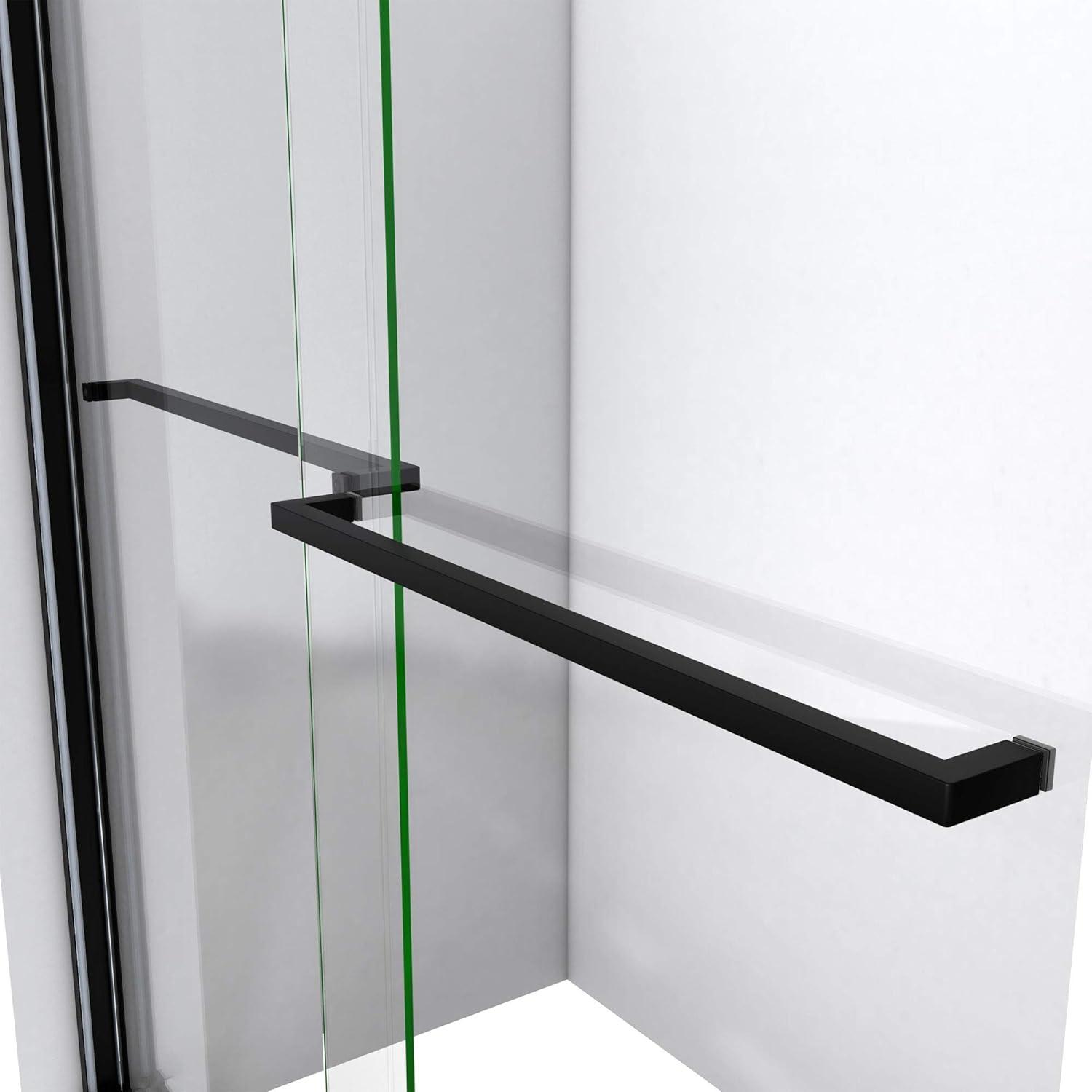 56" - 60" W 60" H Reversible Semi-Frameless Tub Door with ClearMax Technology