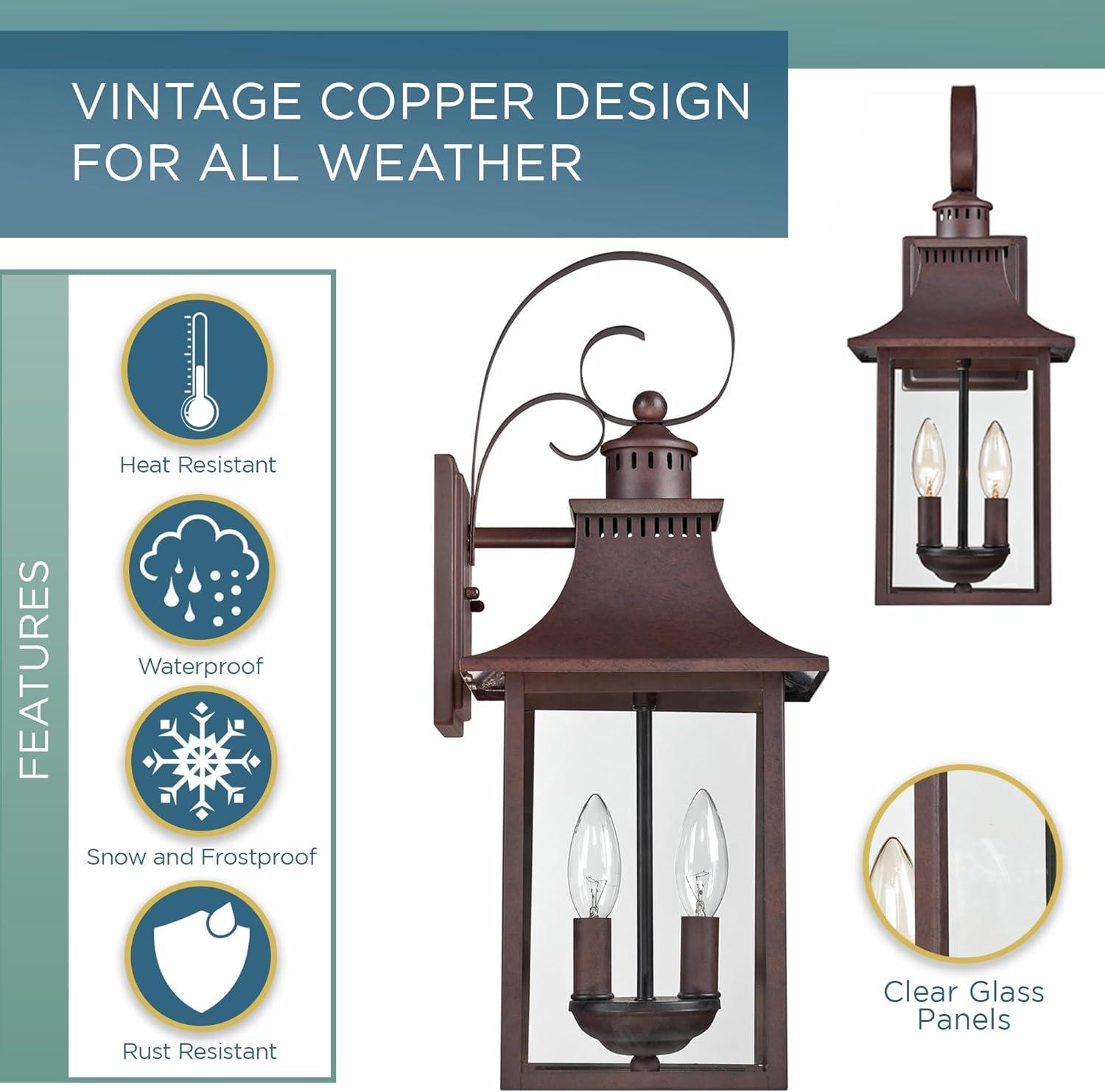 Quoizel Lighting Chancellor 2 - Light Sconce in  Copper Bronze