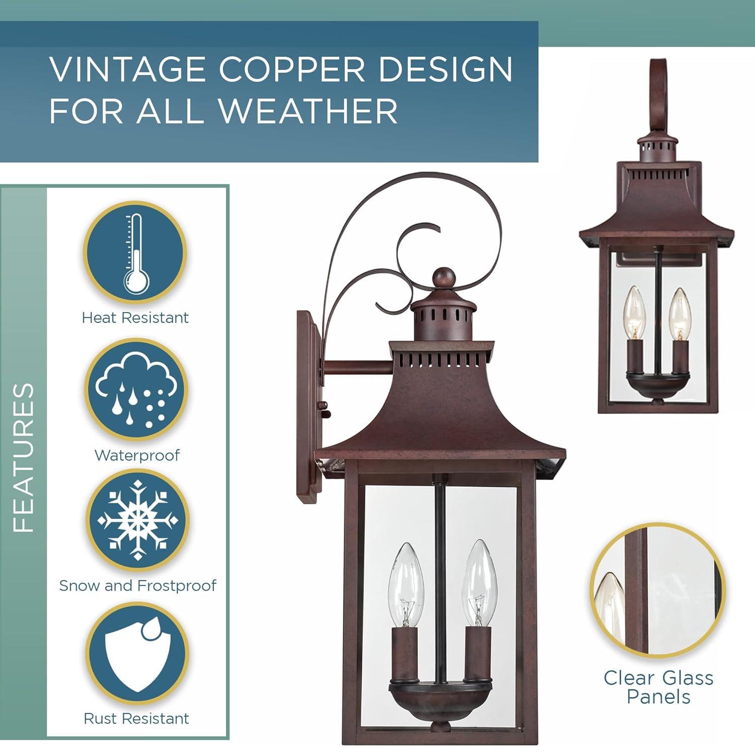 Quoizel Lighting Chancellor 2 - Light Sconce in  Copper Bronze