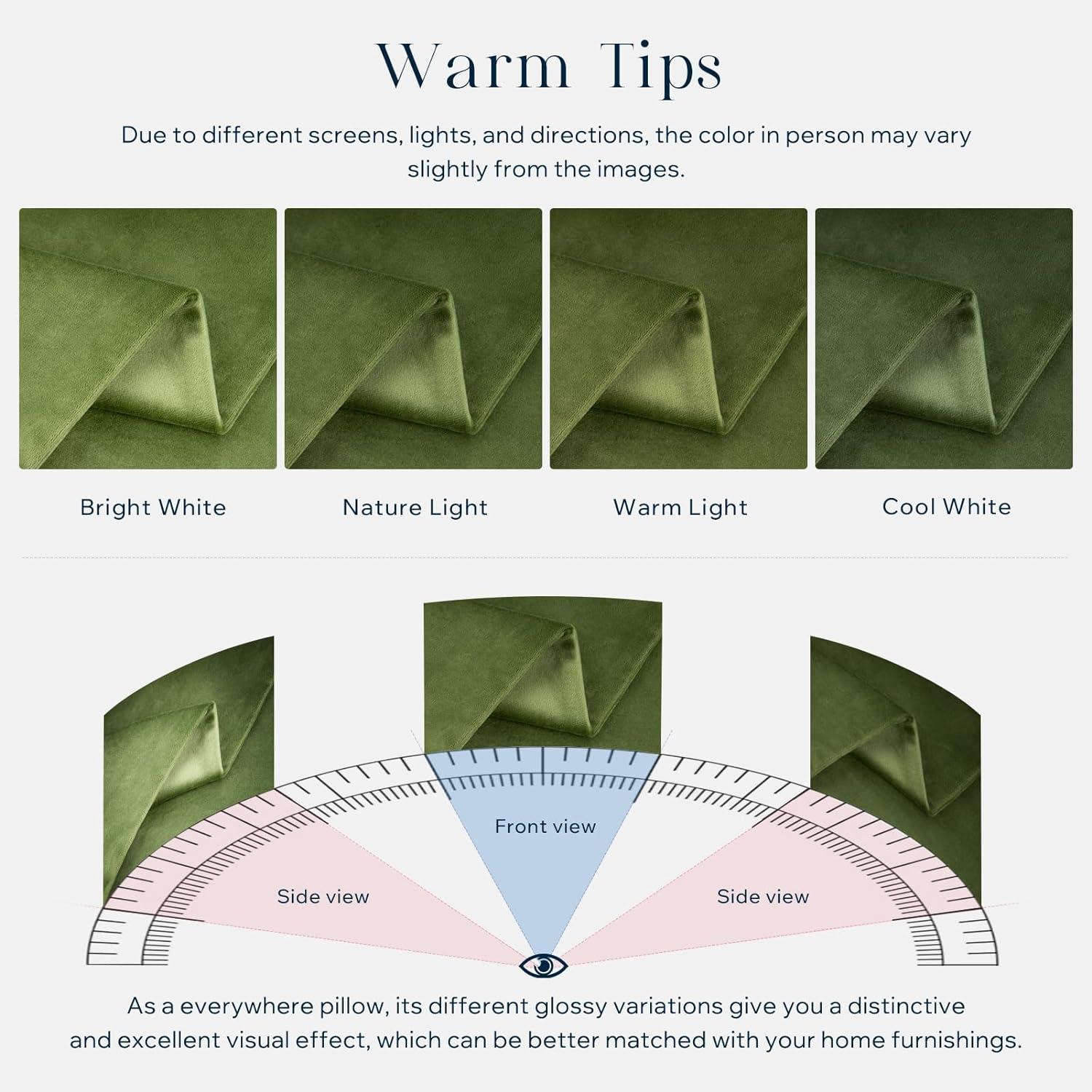 Phantoscope 18" x 18" Modern Green Polyester Throw Pillow , ( 2 Count)