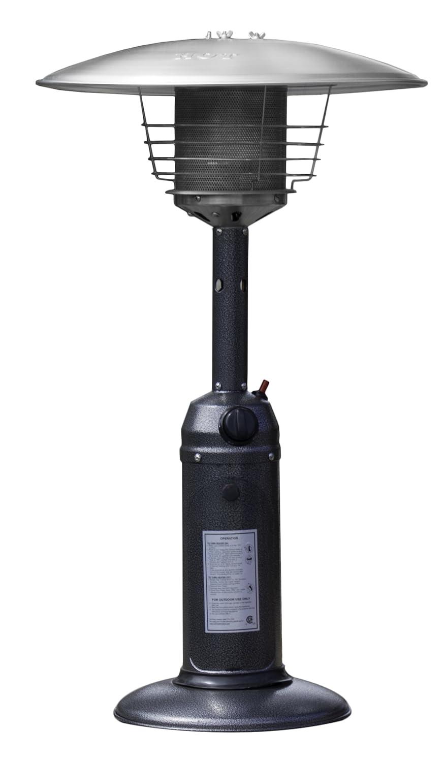 Arlmont & Co. Miceli 11000 Stainless Steel Propane Tabletop Patio Heater