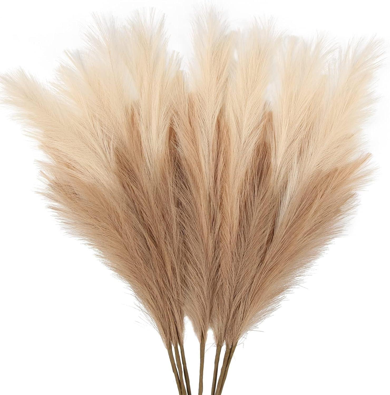 Beige 38" Tall Artificial Pampas Grass Bouquet