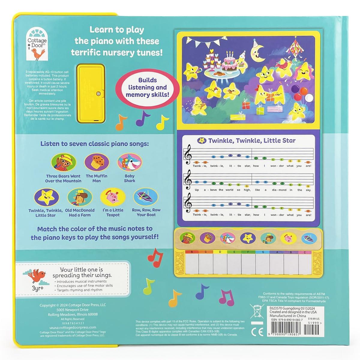 Play-Along Piano Songs - by  Cottage Door Press (Board Book)