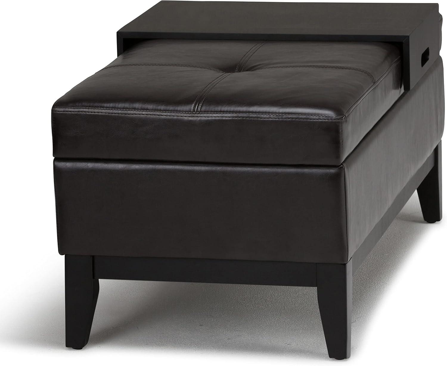 Oregon Faux Leather Ottoman