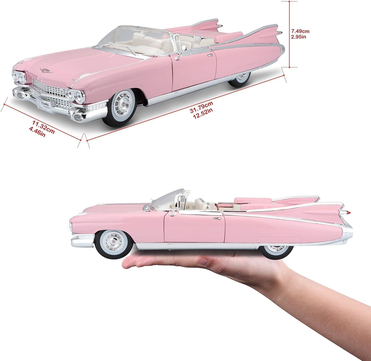 Maisto Cadillac Eldorado Biarritz Convertible Pink 1/18 Diecast (36813)