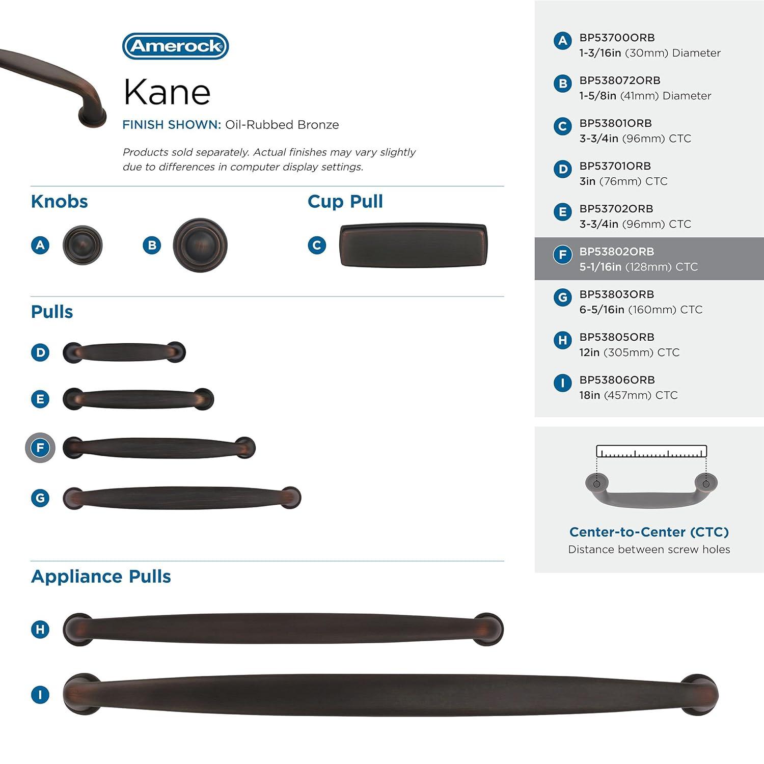 Kane 5 1/16" Center to Center Arch Pull