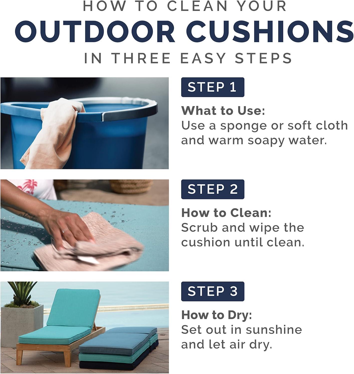 Arden Selections ProFoam Essentials Outdoor Bench Cushion 18 x 46, Ashland Black Jacobean