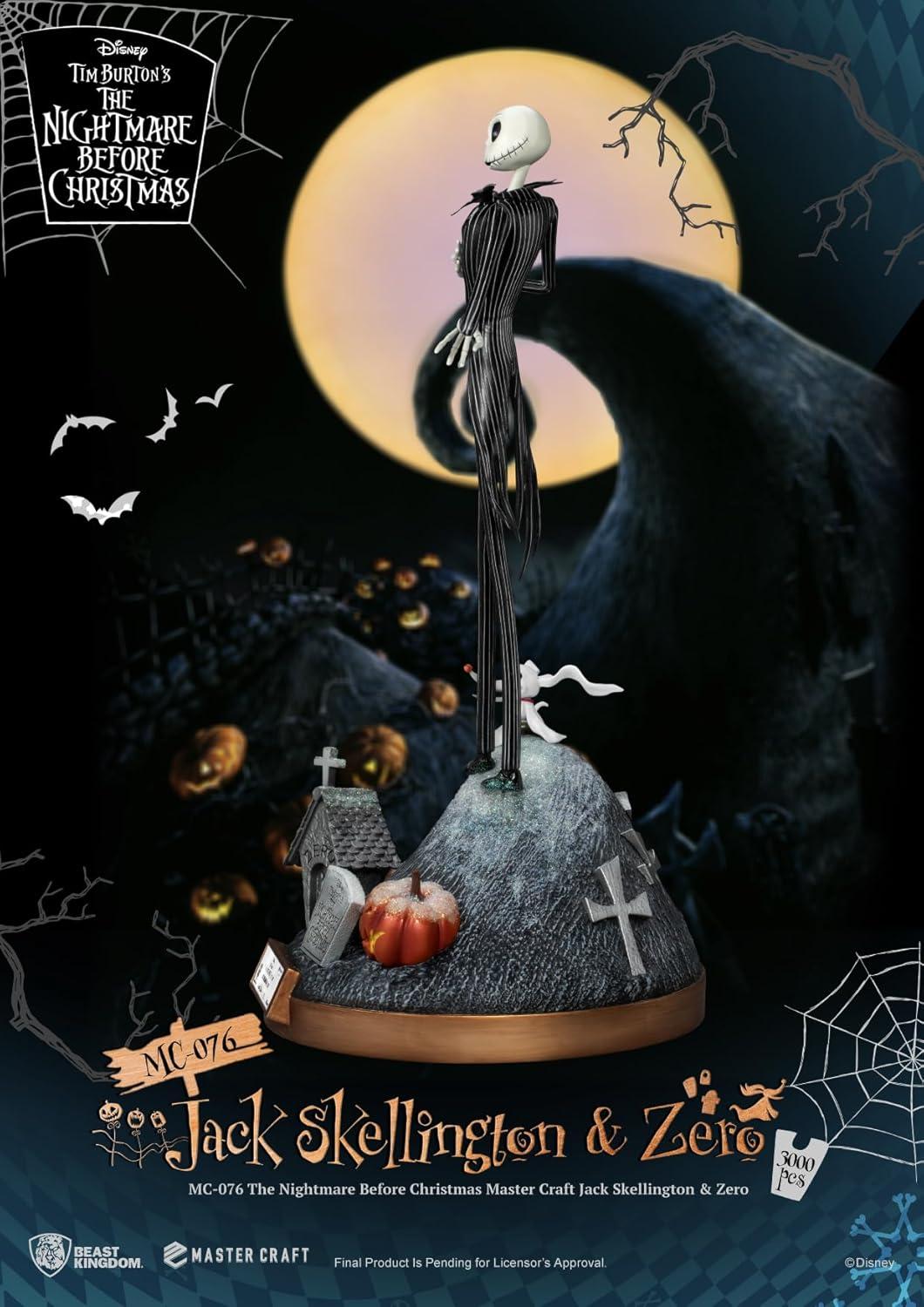 The Nightmare Before Christmas Master Craft Jack Skellington & Zero