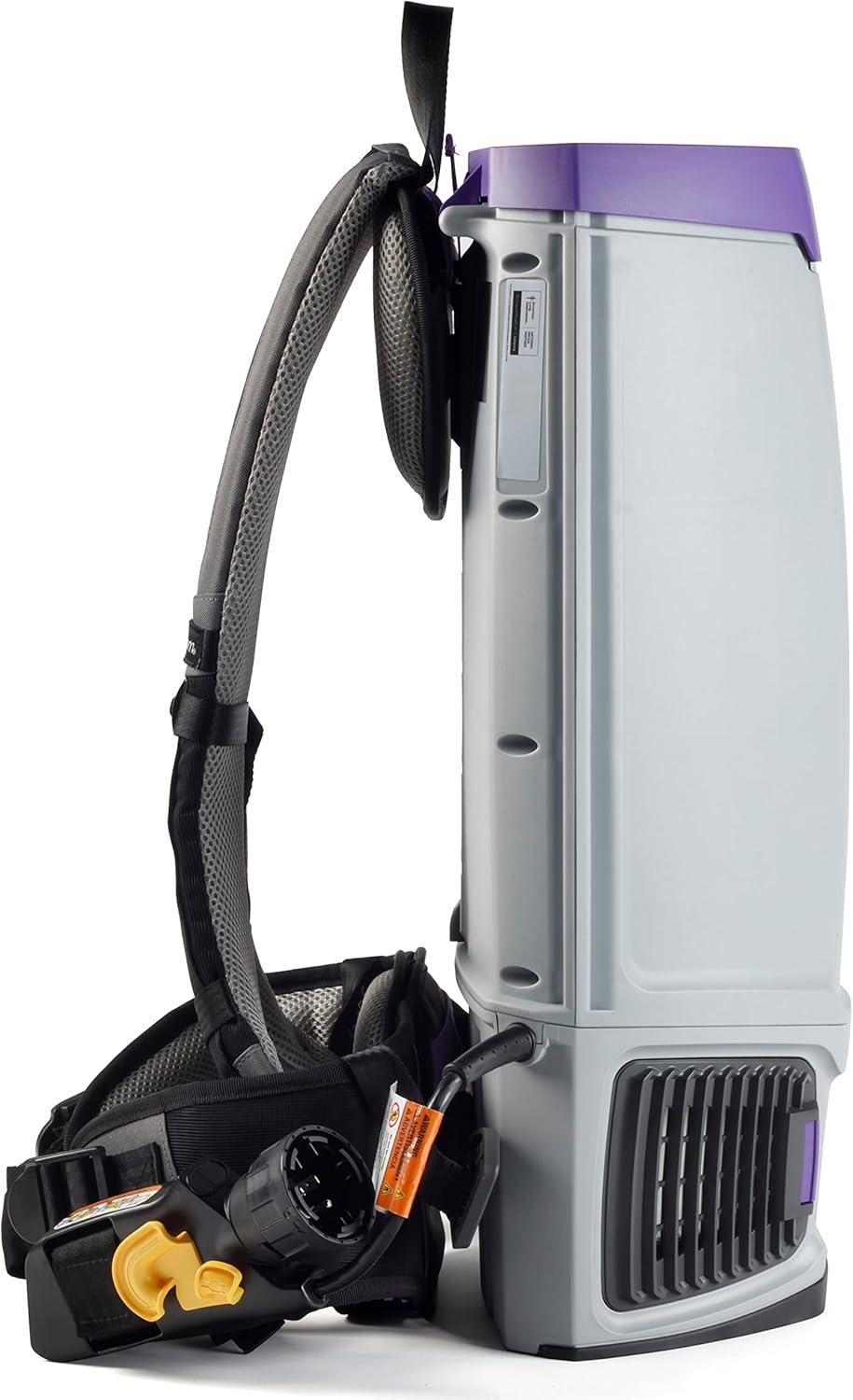 ProTeam Purple 10 Quart HEPA Commercial Backpack Vacuum Cleaner