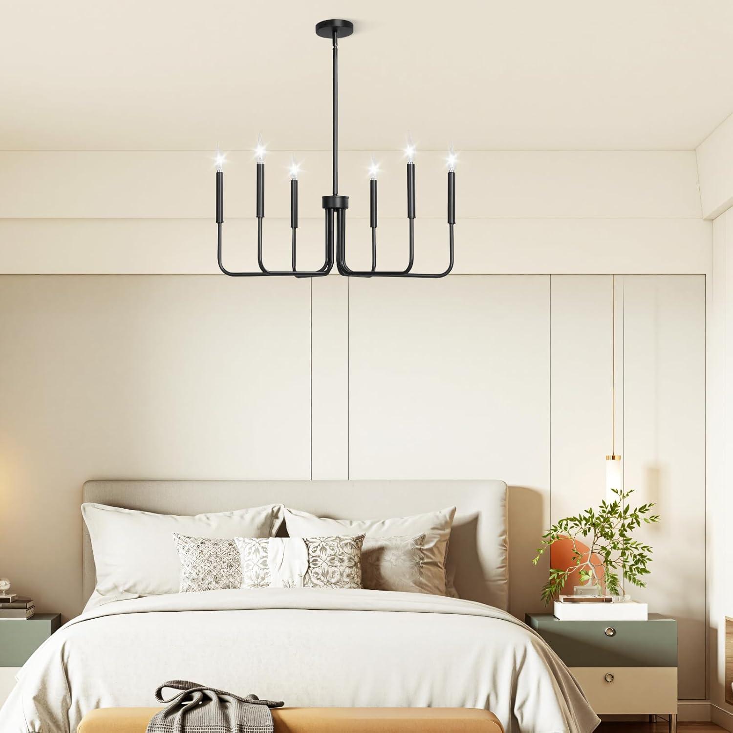 Wrought Studio™ Dimmable Linear Pendant Light 20W 47in LED Linear Light Fixture Chandelier