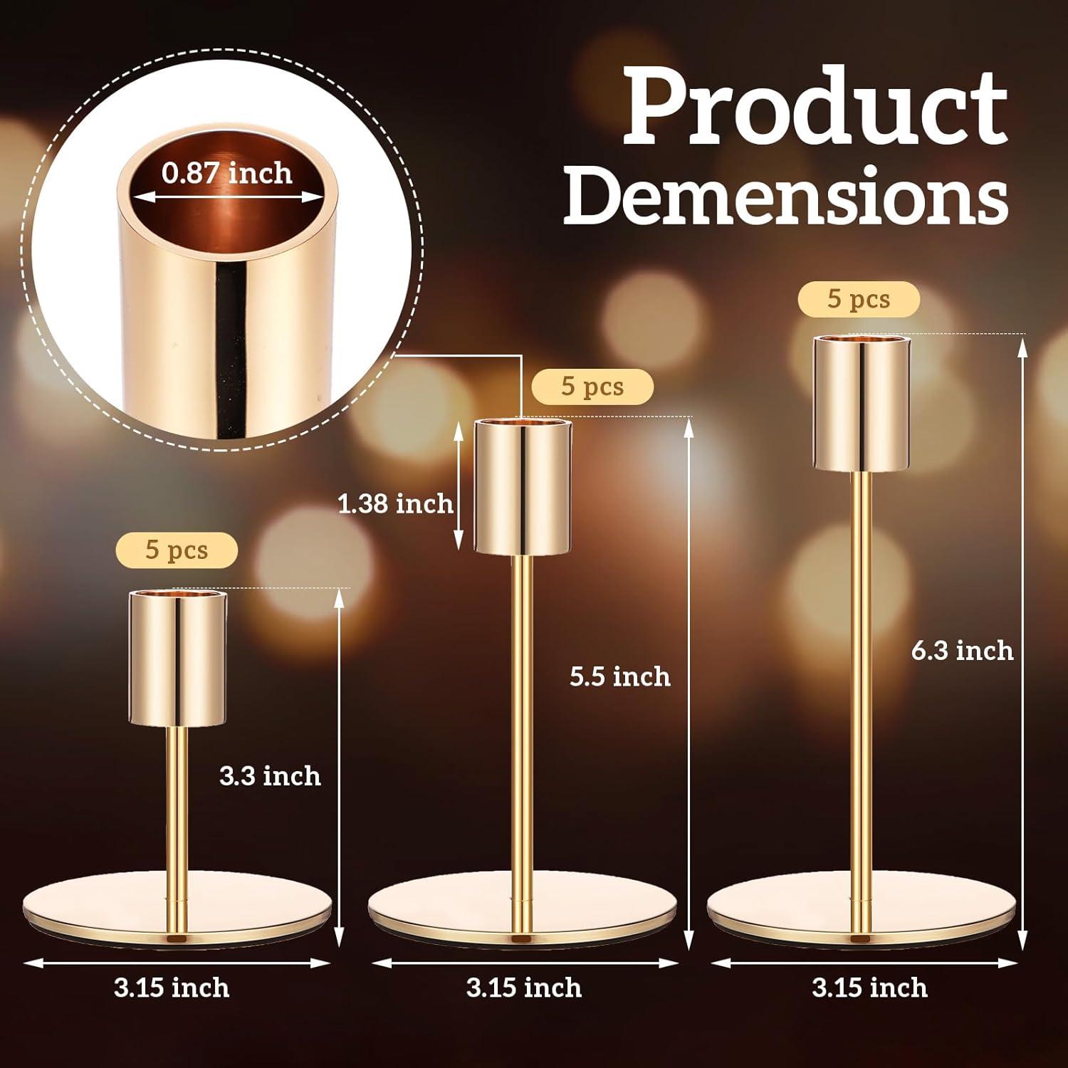 Everly Quinn 15 Pcs Candle Holders Set
