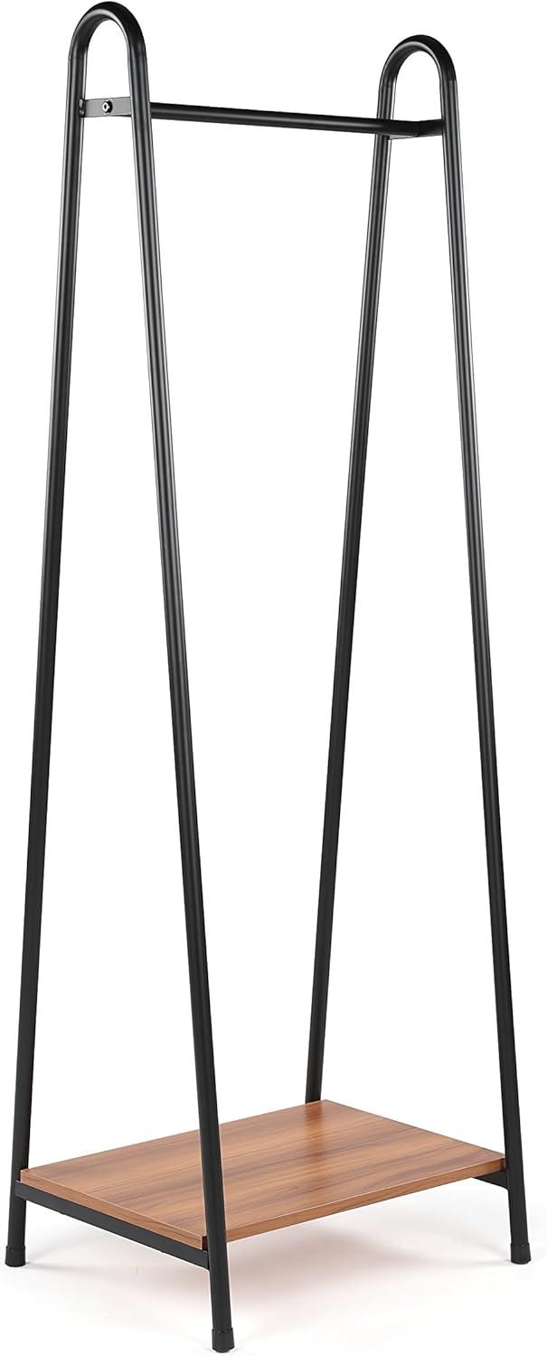 Humble Crew Freestanding Coat Rack: Mid-Century Modern Style, Metal Frame, Laminate Surface