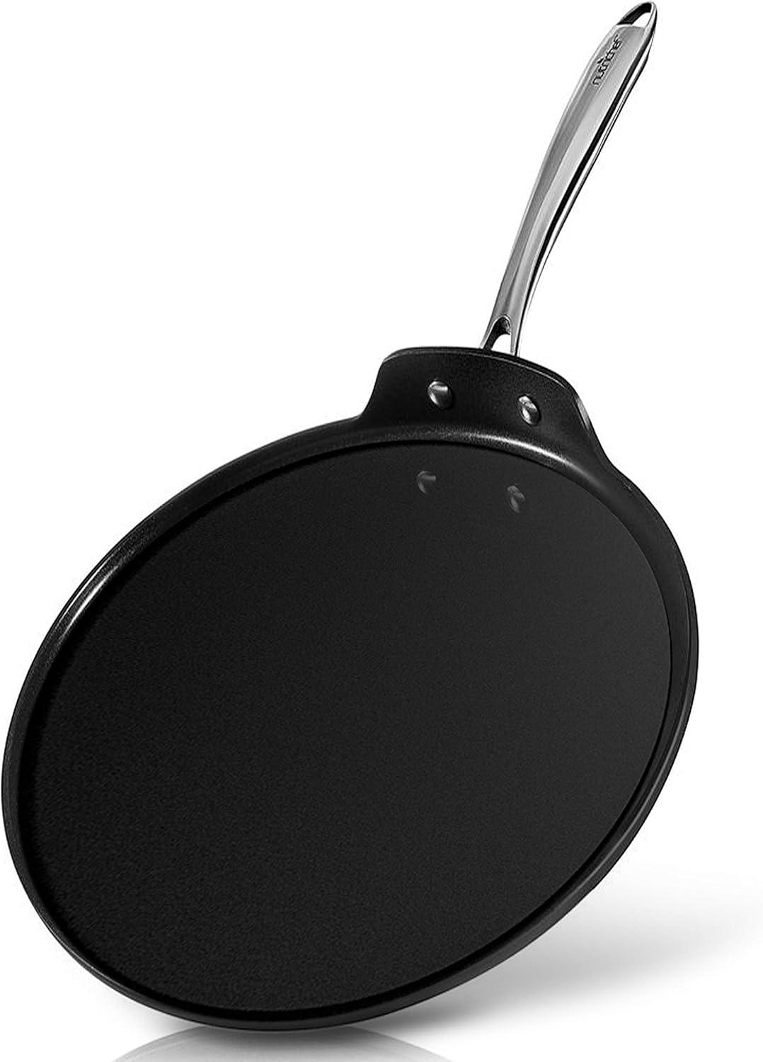 NutriChef Nutrichef Aluminum Non-Stick Skillet with Lid