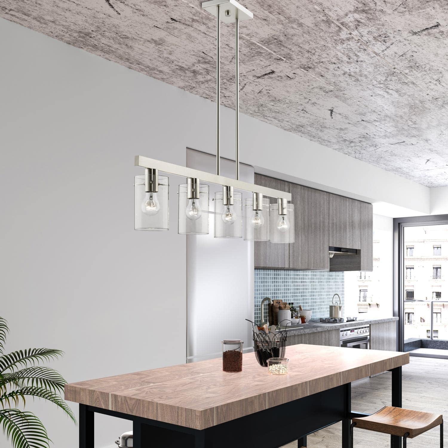 Livex Lighting Munich 5 - Light Chandelier in  Brushed Nickel