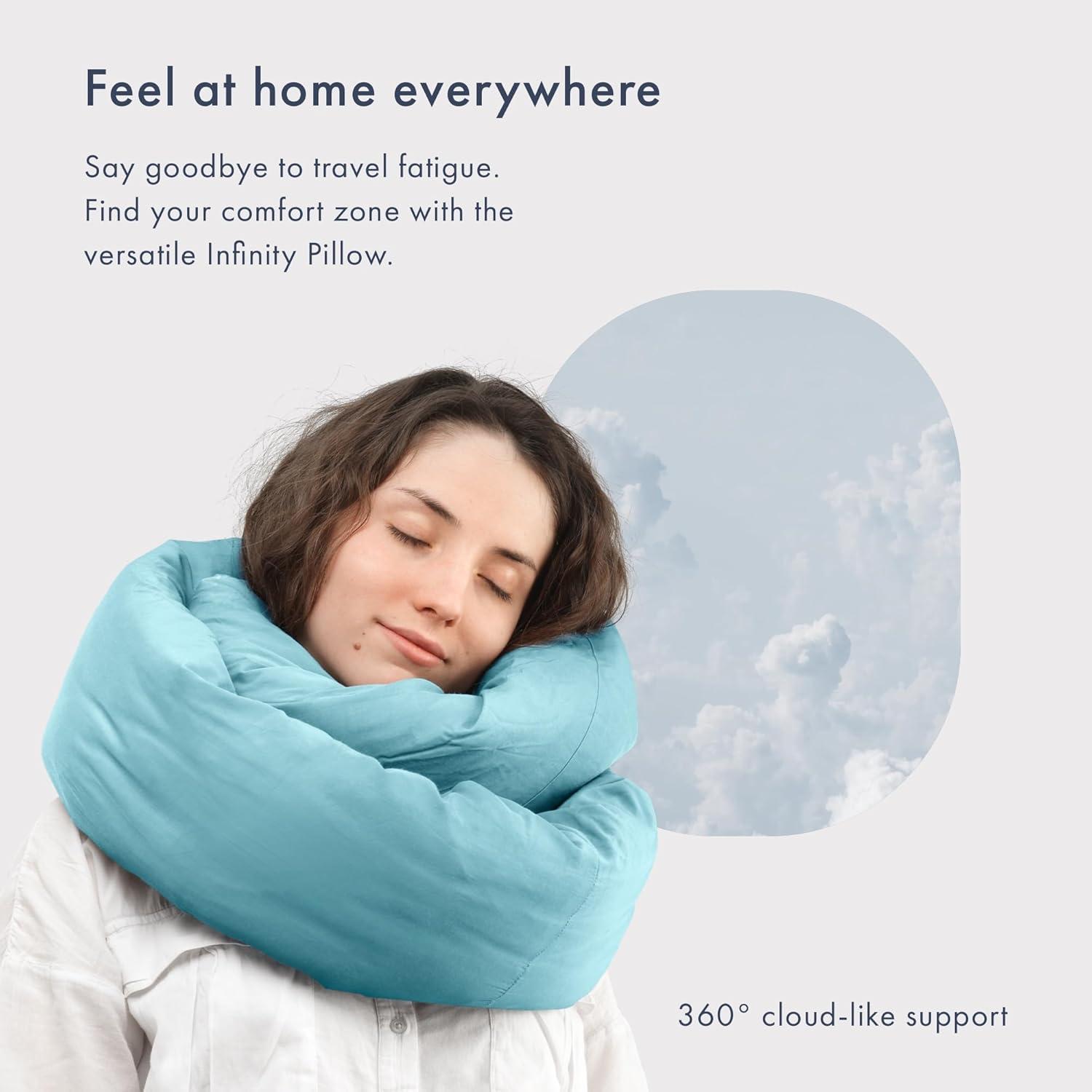 Infinity Travel - Infinity Pillow - Grey