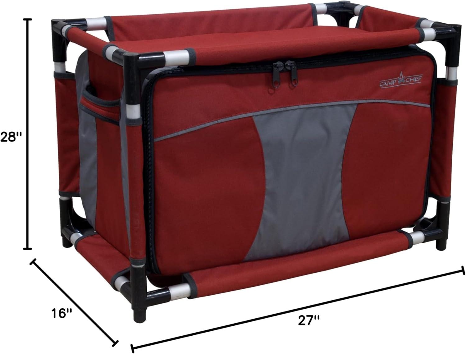 Camp Chef Mountain Series Table and Organizer - Red