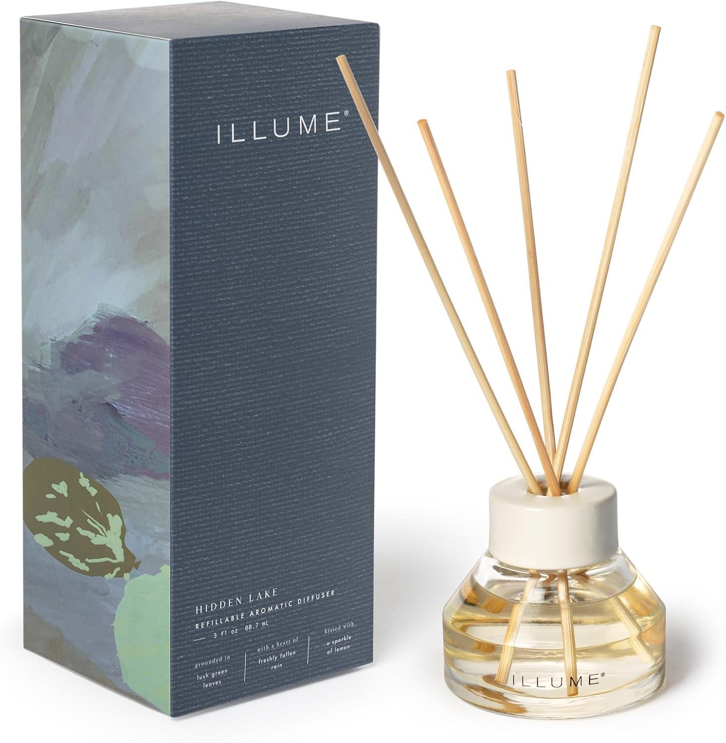 Hidden Lake Aromatic Reed Diffuser with White Cap