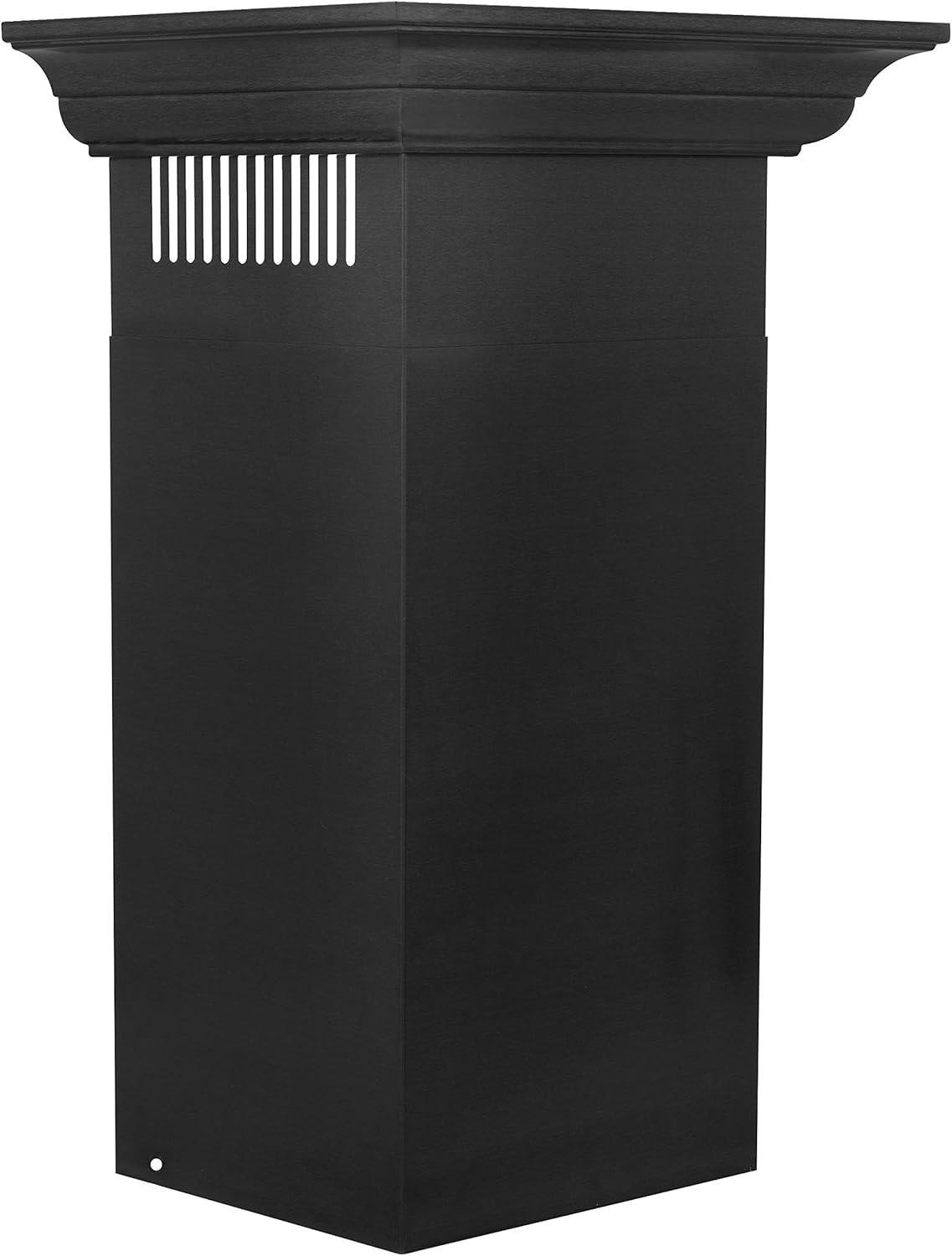 ZLINE 24 in. Convertible Vent Wall Mount Range Hood in Stainless Steel W/ Crown Molding (KBCRN-24)