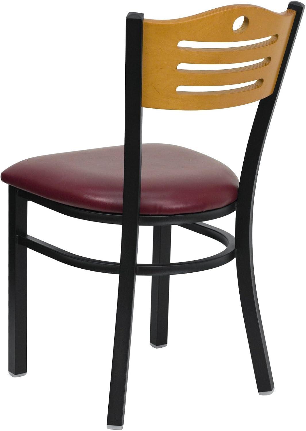 Slat Back Metal Restaurant Chair