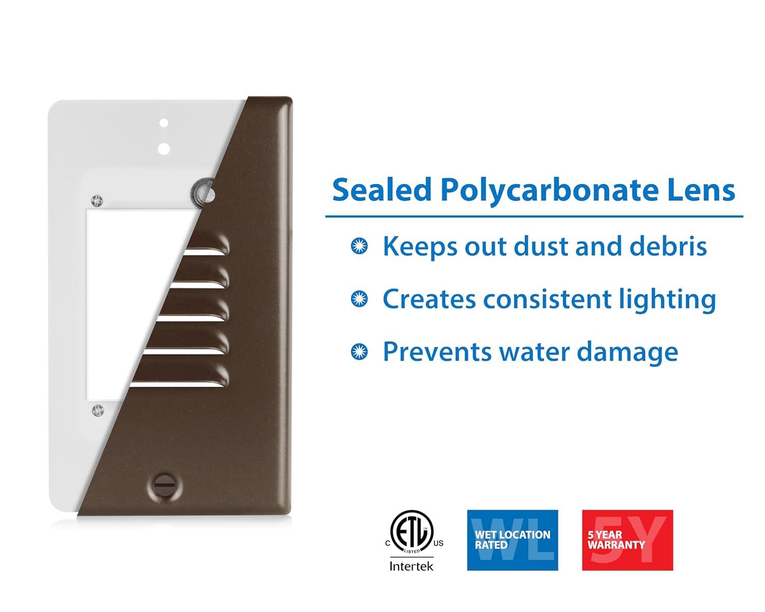 NICOR Lighting Integrated LED Step Light