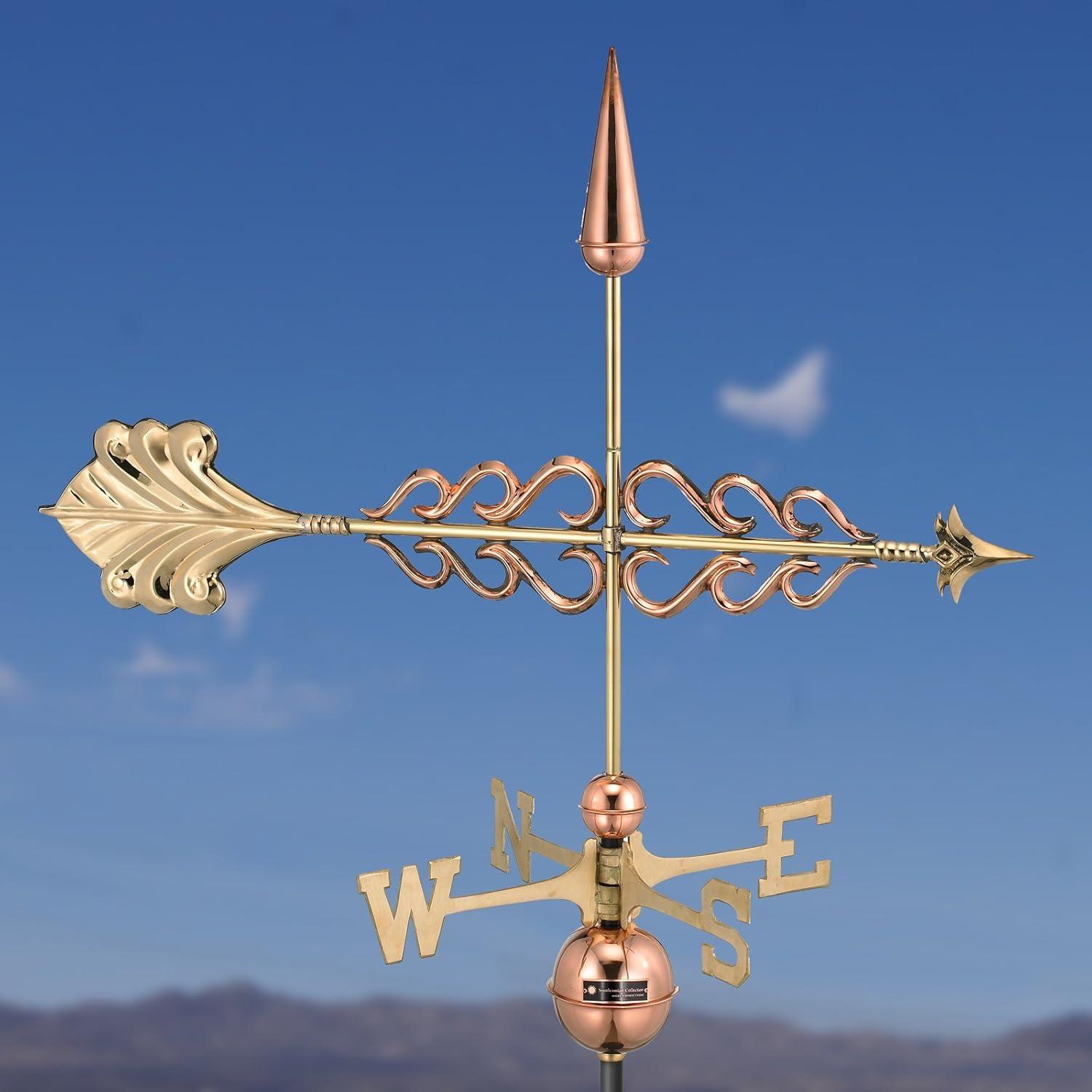 Smithsonian Collection Polished Copper Arrow Weathervane