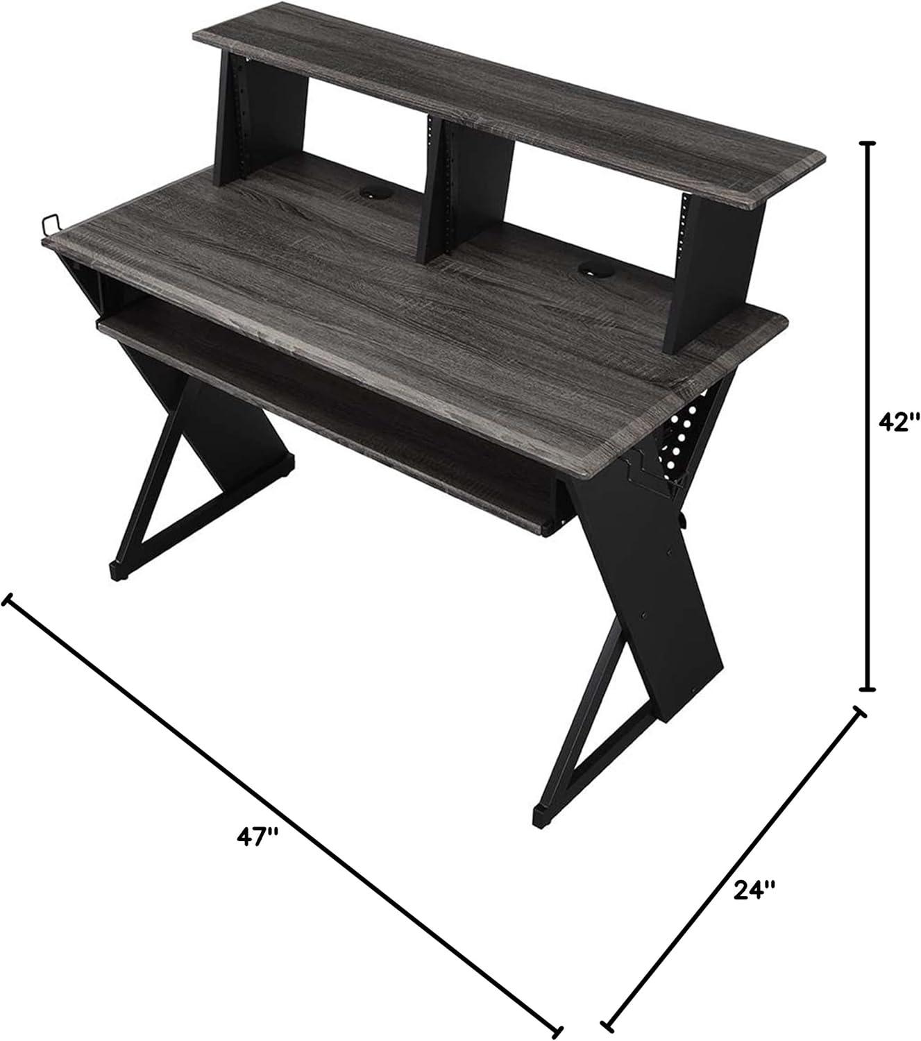 Humanity 47" Decorative Bookshelf Natural and Black - Acme Furniture