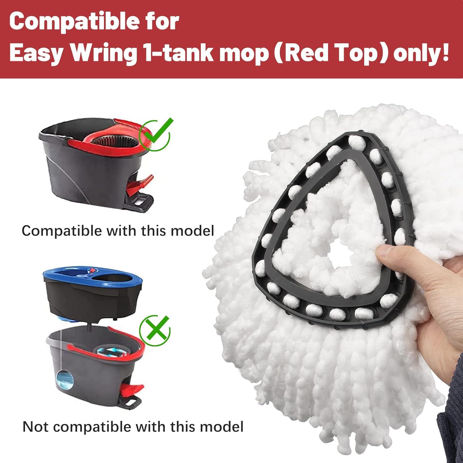 6 Pack Spin Mop Refill - Replacement Head Compatible with O cedar, Microfiber Spin Mop Refills,clean the floor. Easy Floor Cleaning Mop Head Replacement - Bonison