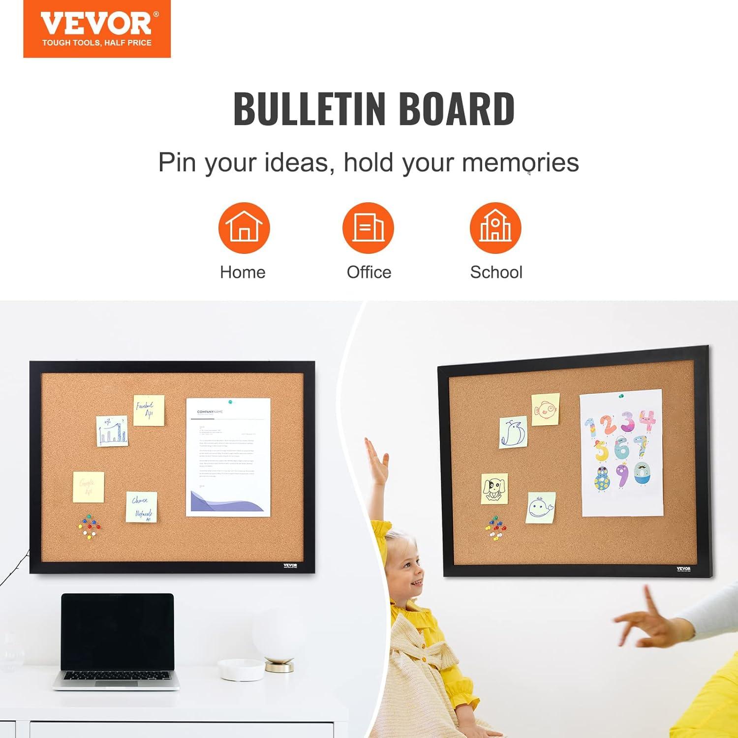 VEVOR Wall Cork Bulletin Board