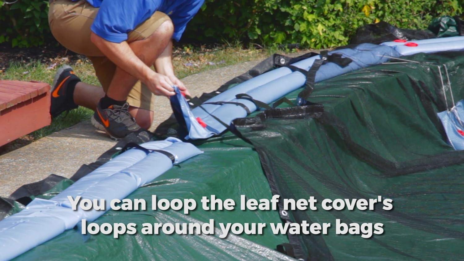 Buffalo Blizzard Rectangle Leaf Net Cover for Inground Swimming Pools, 18' x 36'