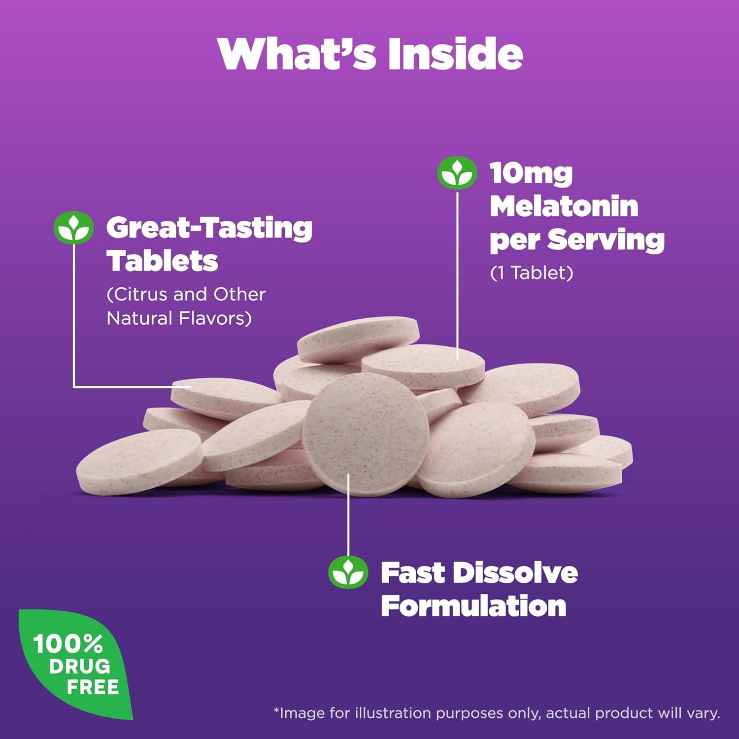 Natrol Melatonin, Citrus, 10 mg, 60 Tablets