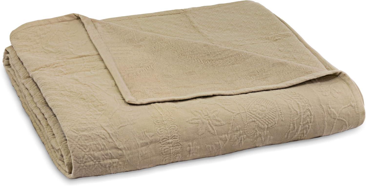 King Charles Matelasse Traditional Cotton Coverlet